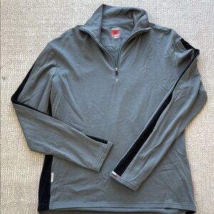 Icebreaker Gray Quarter-Zip Pullover Men’s L